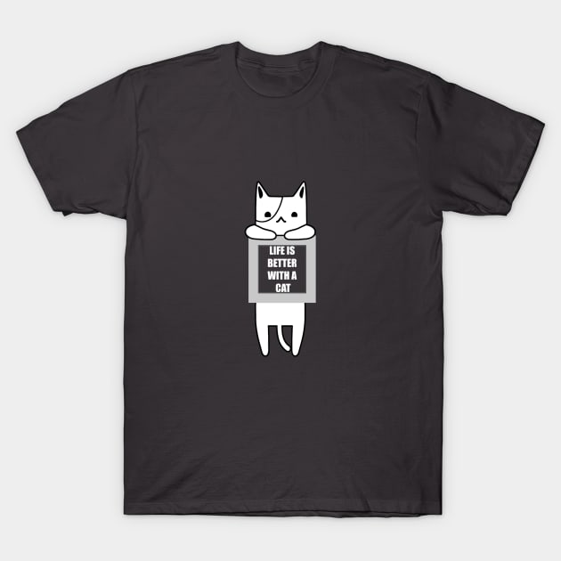 funny cats quotes t-shirts 2022 T-Shirt by haloosh